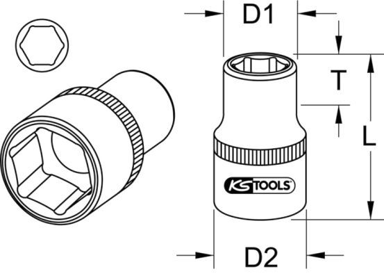 KS TOOLS Padrun 964.1214